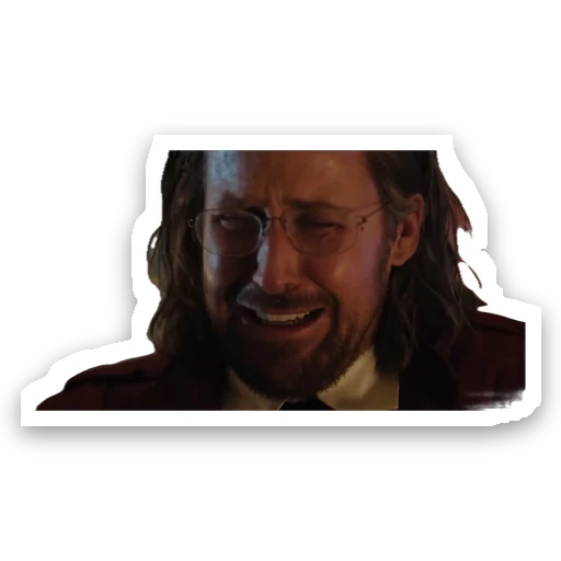 A man crying openly